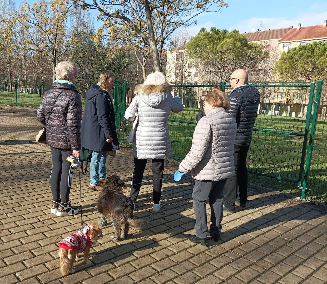 Imagen de la zona perimetrada en el parque San Miguel. 