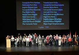 Imagen de los homenajeados en Riojafórum.