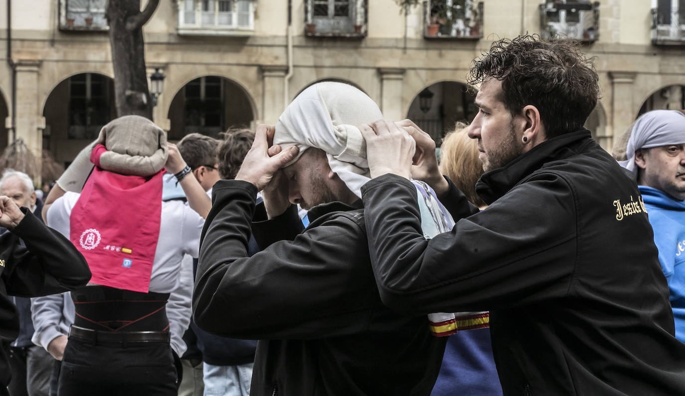 Ensayo solidario de la cofradía de Entrada de Jesús en Jerusalén