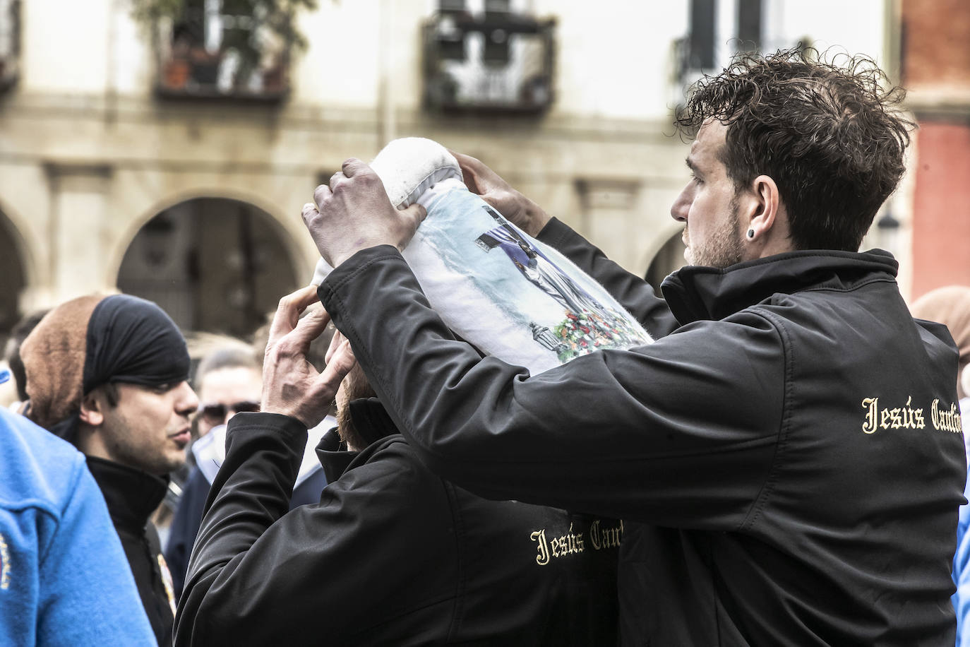 Ensayo solidario de la cofradía de Entrada de Jesús en Jerusalén