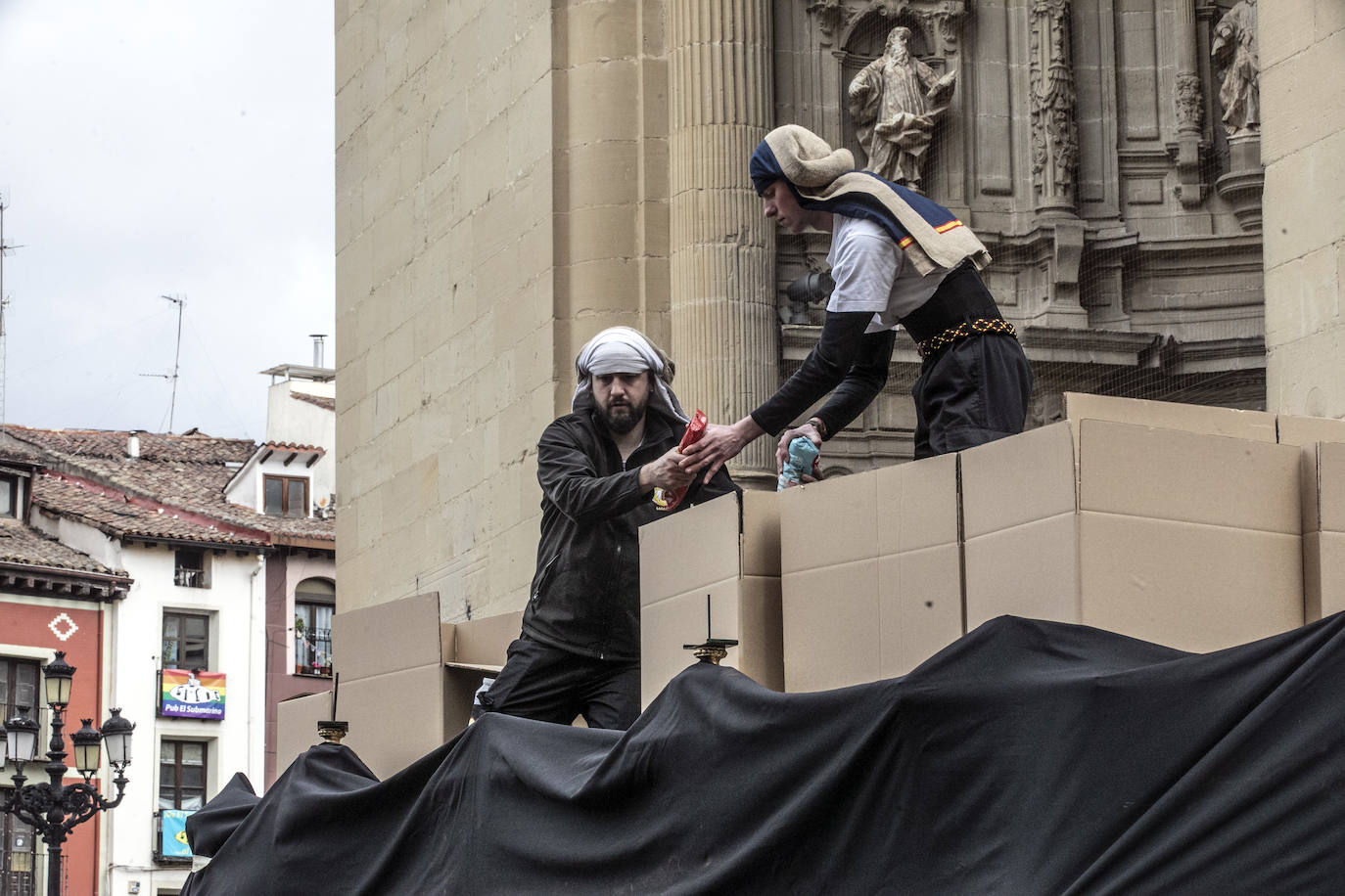 Ensayo solidario de la cofradía de Entrada de Jesús en Jerusalén