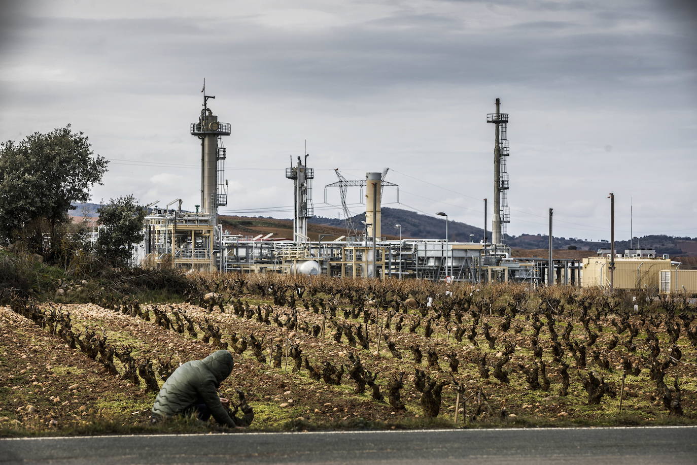 Imagen de la planta de extracción de gas de Sotés