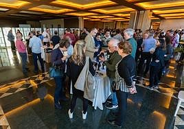 Magnífico ambiente en los salones del restaurante Delicatto de Logroño.