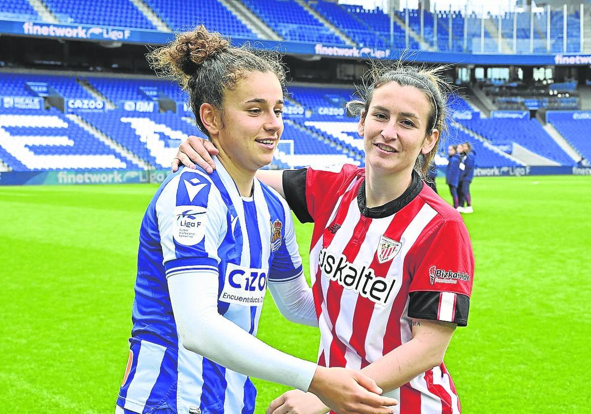 Gran ambiente en el derbi femenino en Zubieta