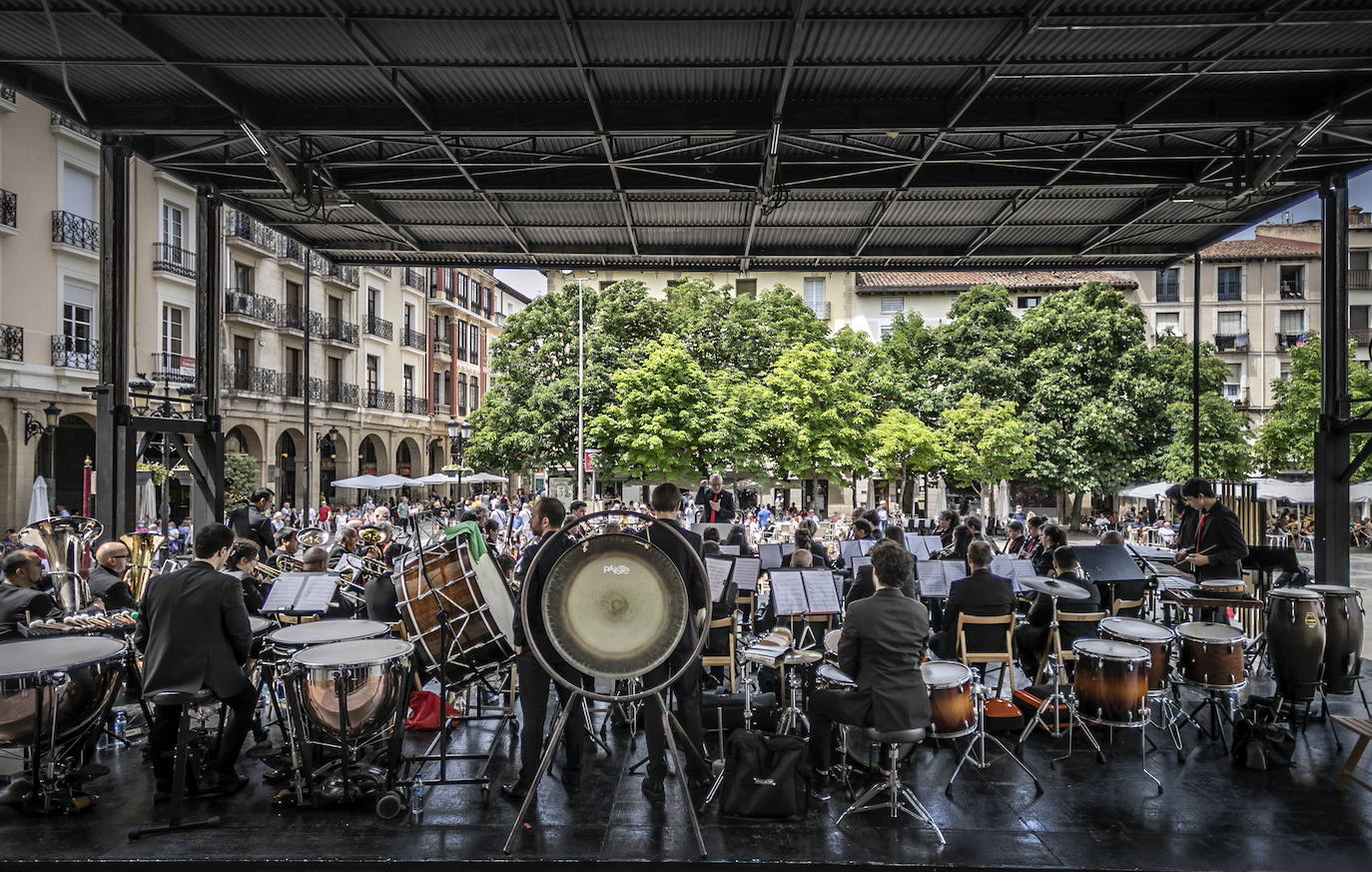 Concierto celebrado dentro del Rioja Festival 2022 en la Plaza del Mercado.