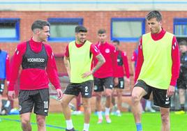 Diego Esteban y Sarriegi, durante un entrenamiento de la SDL.