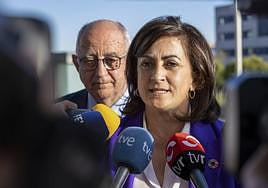 Imagen de archivo. Concepción Andreu frente a la prensa