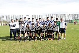 Formación cadete del Valvanera que ha ganado la liga de Primera.