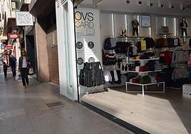 Comercio, en la calle Bebricio de Calahorra