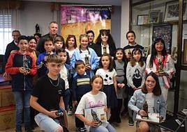 Los premiados en esta edición del concurso encaminado a divulgar la vida del patrón de Haro.
