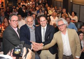 Peña, Carrizosa, Íñiguez y Pérez-Nievas, en la presentación de las listas de Ciudadanos.