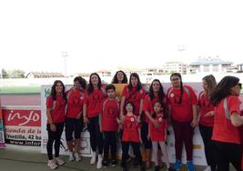 Alumnos del aula TEA del colegio de Peralta, participantes invitados en la prueba.