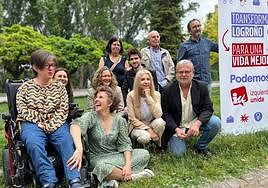 Presentación de la candidatura de IU-Podemos este sábado.