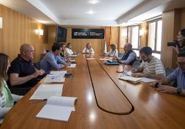 Reunión esta mañana en la Consejería de Agricultura.