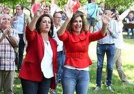 Andreu y Montero, en el acto de Logroño.