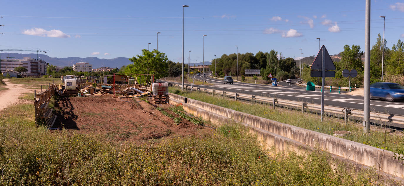 Las huertas sin autorización del Camino Viejo de Lardero