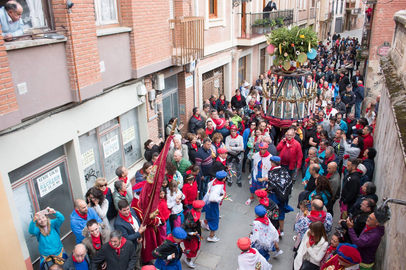 La Rueda, la otra procesión de Santo Domingo