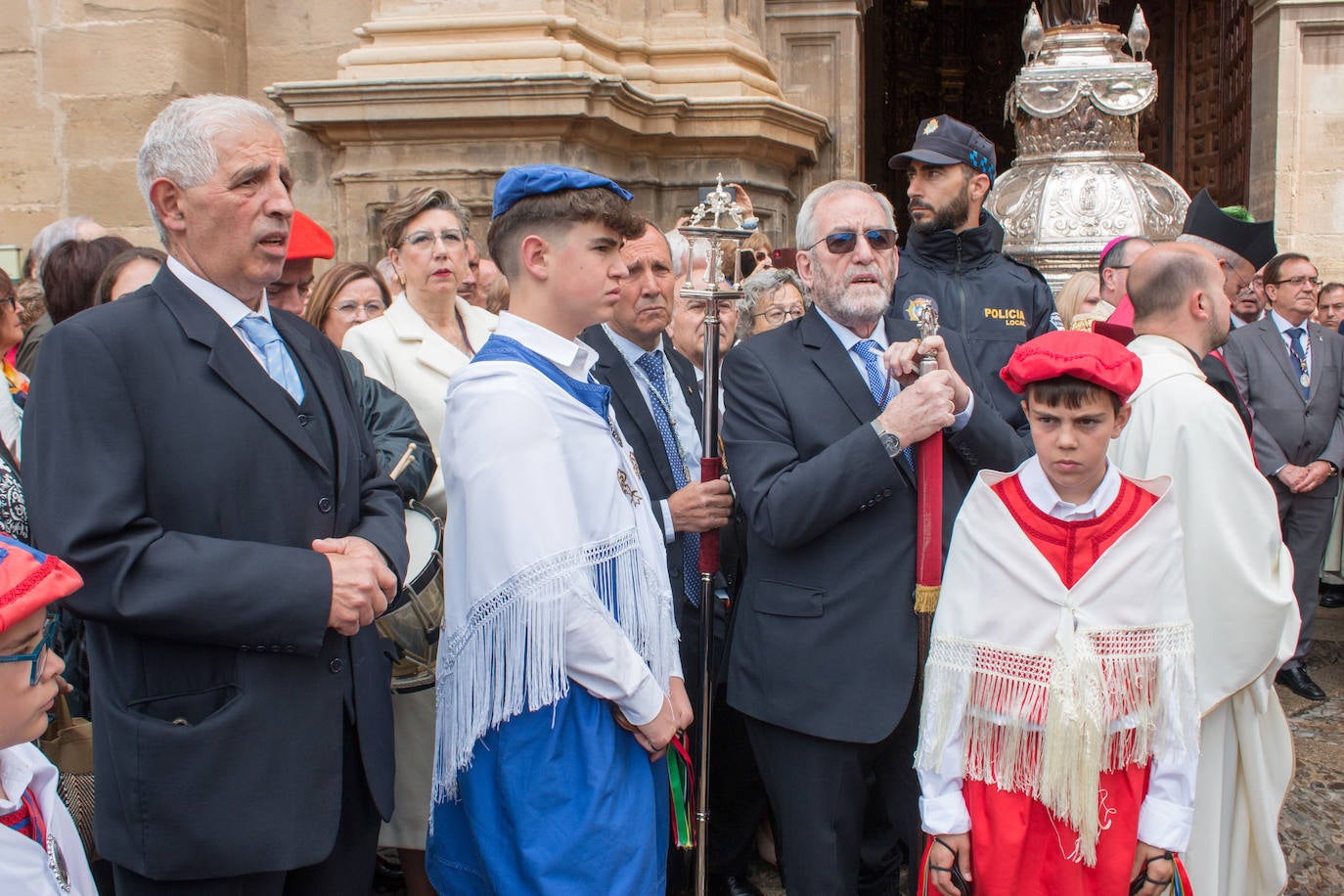 Santo Domingo se vuelca con su patrón