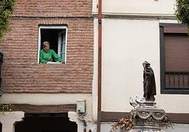 Santo Domingo se vuelca con su patrón