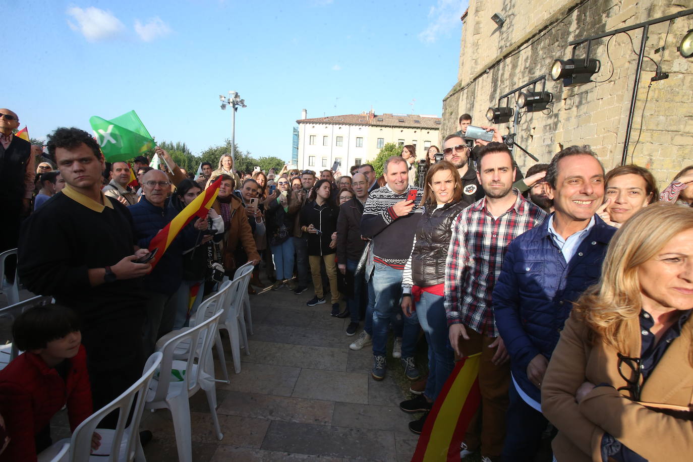 Las imágenes de Abascal en Logroño