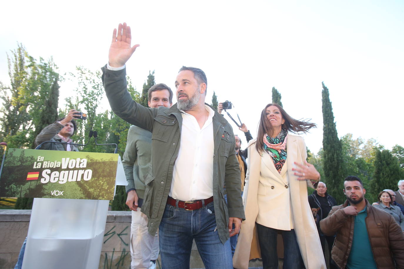 Las imágenes de Abascal en Logroño