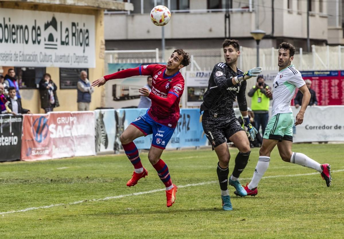 Marcos Baselga en el partido del domingo en La Planilla.