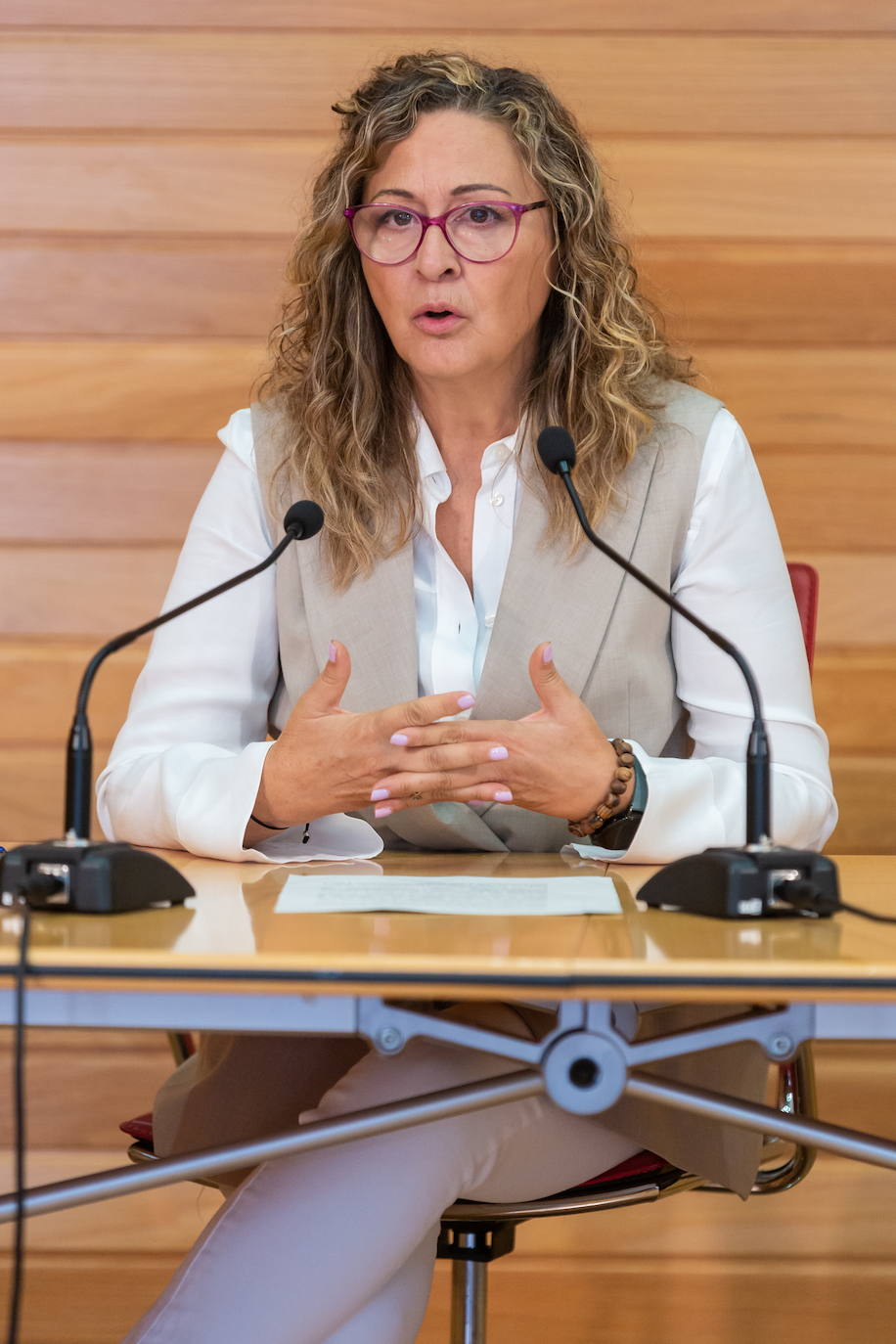 La candidata de Podemos IU