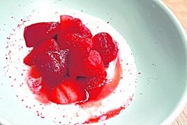 La receta de hoy: fresas maceradas en vinagre