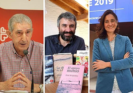 Luis Lleyda, Julián Lacalle y María Andrés.