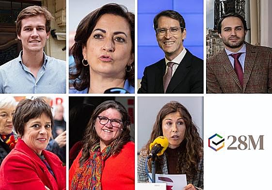Los principales candidatos a las autonómicas de este domingo en La Rioja.