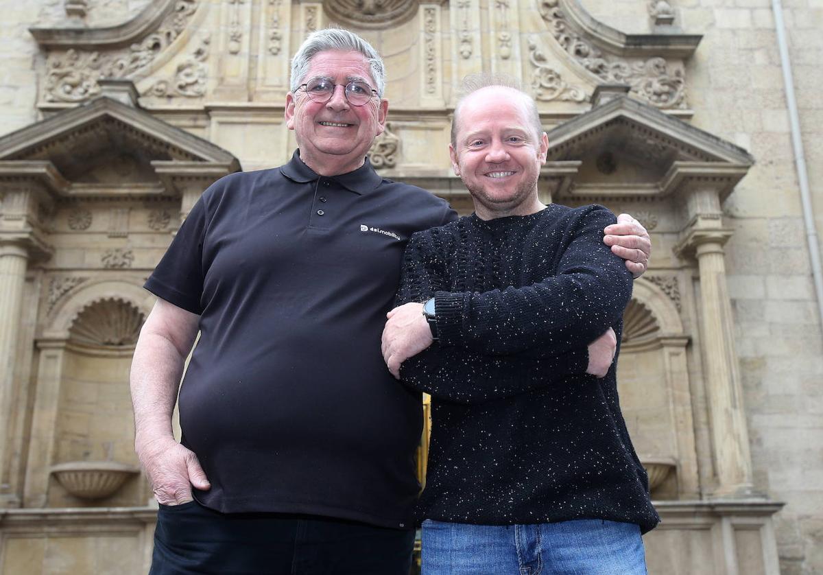 Fernando Martínez Soldevilla y Héctor Narro Íñiguez, candidato autonómico y logroñés de Vinea.