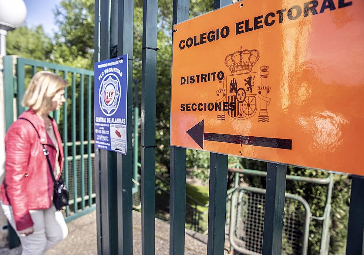 Colegio San Francisco, el pasado domingo.