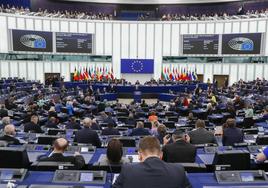 Sesión plenaria en el Parlamento Europeo.