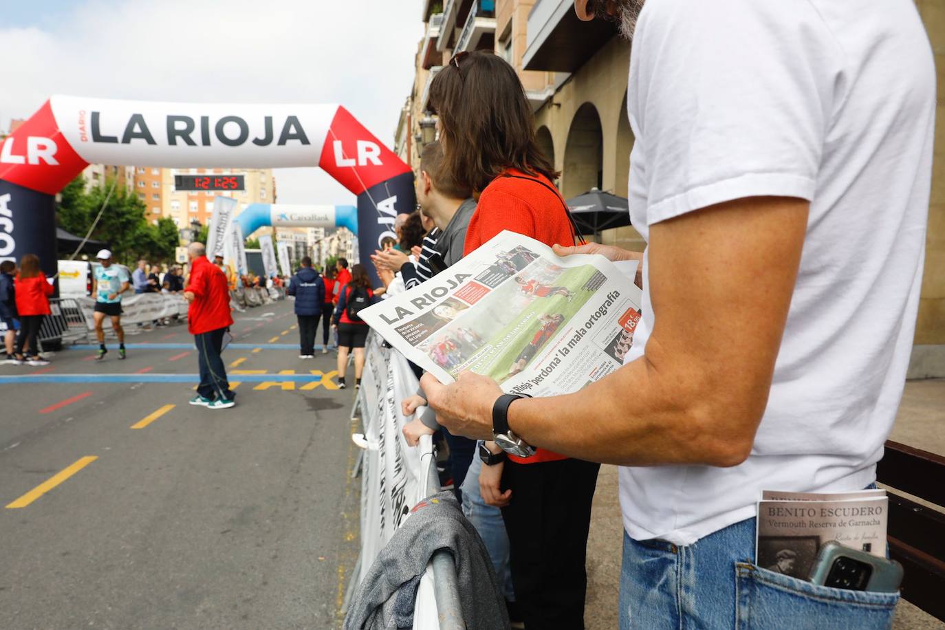Los corredores llegan a la meta