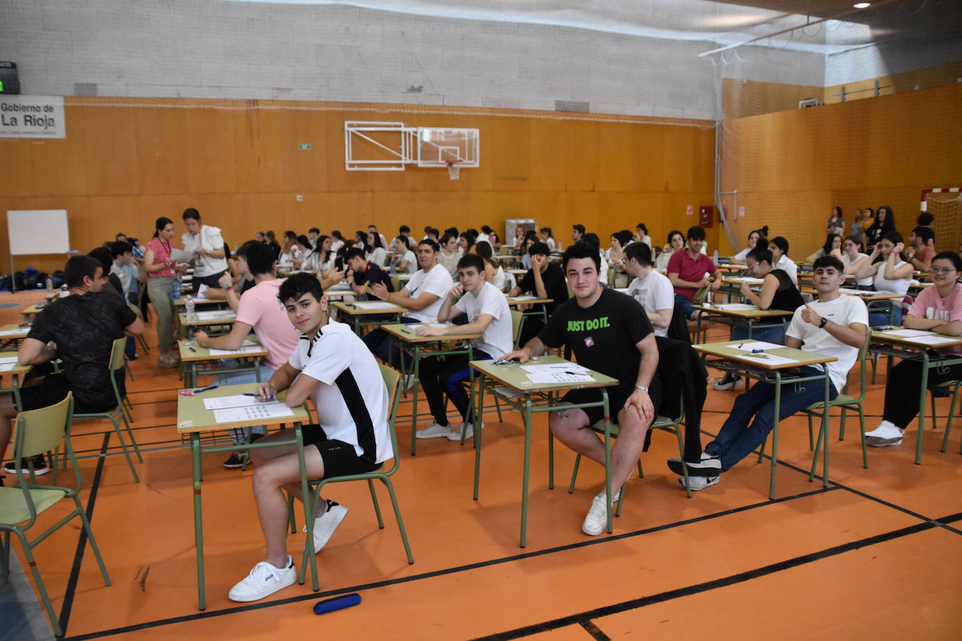 Primeros exámenes de la EBAU en Calahorra