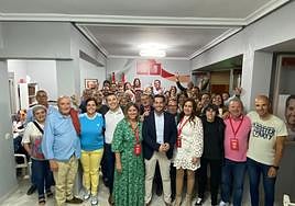 Imagen de la celebración de la victoria electoral del PSOE el pasado 28 de mayo.
