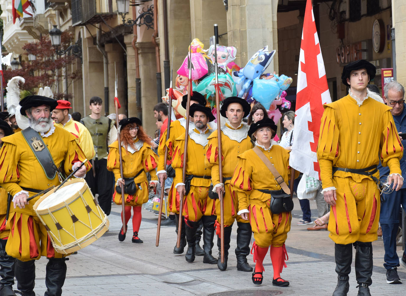 Recreación de la llegada de Carlos V