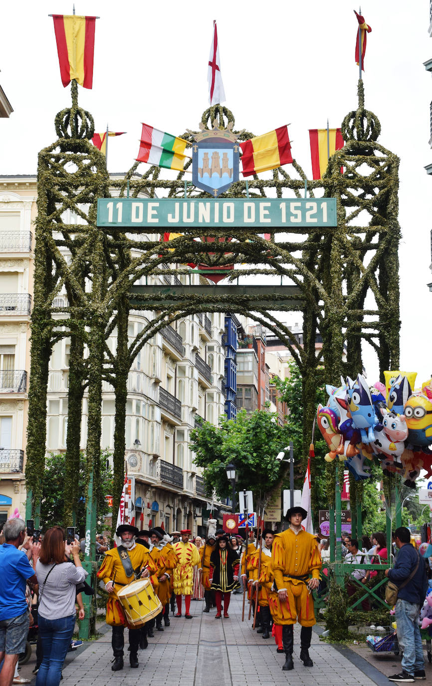 Recreación de la llegada de Carlos V