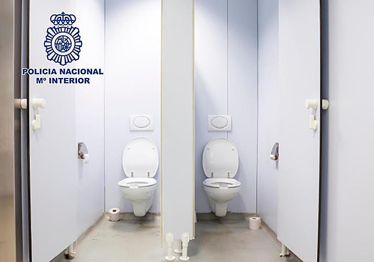 Aseos de El Espolón, donde se realizaron las grabaciones.