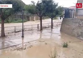 Las consecuencias de las tormentas en La Rioja