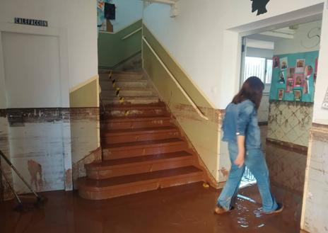 Imagen secundaria 1 - La escuela de Huércanos, arrasada