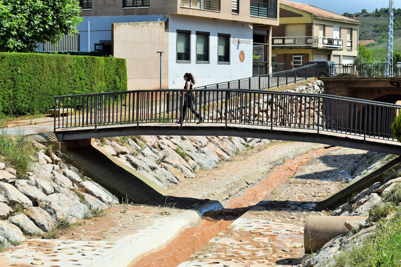 Las inundaciones afectaron a las calles de Fuenmayor