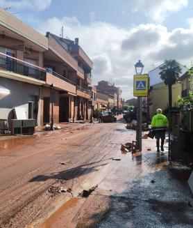 Imagen secundaria 2 - Barro, daños y pérdidas en Huércanos, «zona catastrófica»