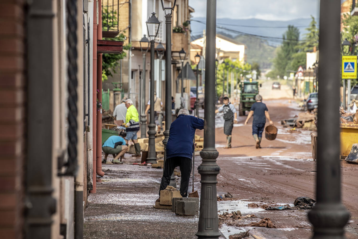 Las consecuencias de las inundaciones en Huércanos