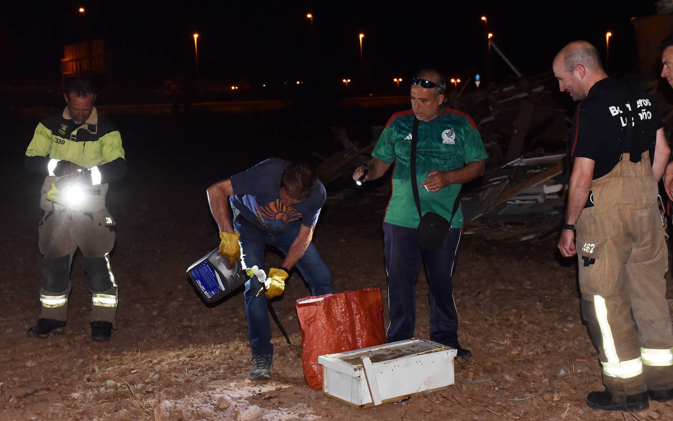 Hogueras en el barrio de La Estrella