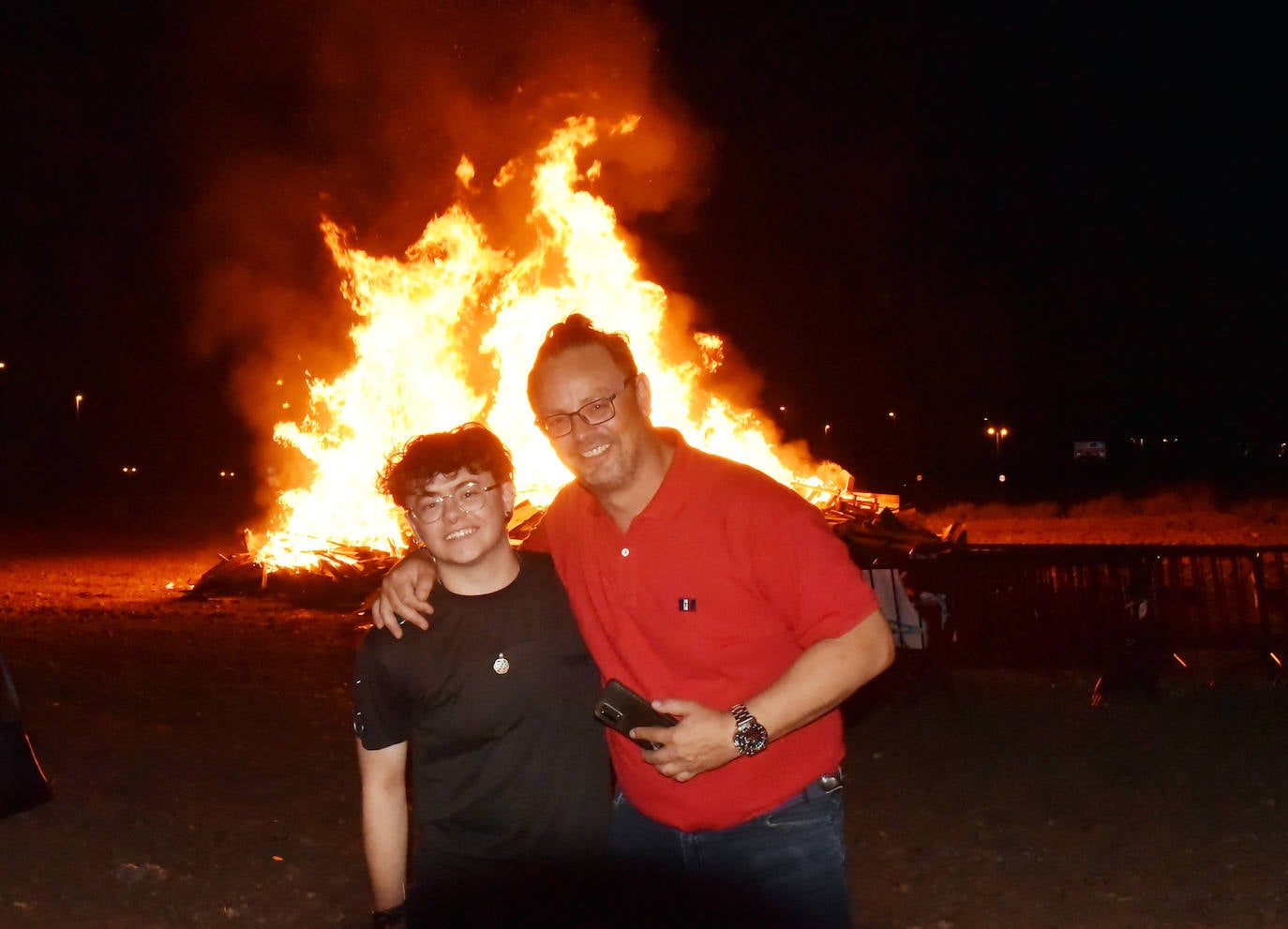 Hogueras en el barrio de La Estrella