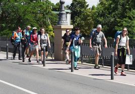 Casi medio millón de peregrinos llegaron a Santiago el pasado año, la mayoría de ellos recorriendo el Camino Francés, que pasa por Logroño.