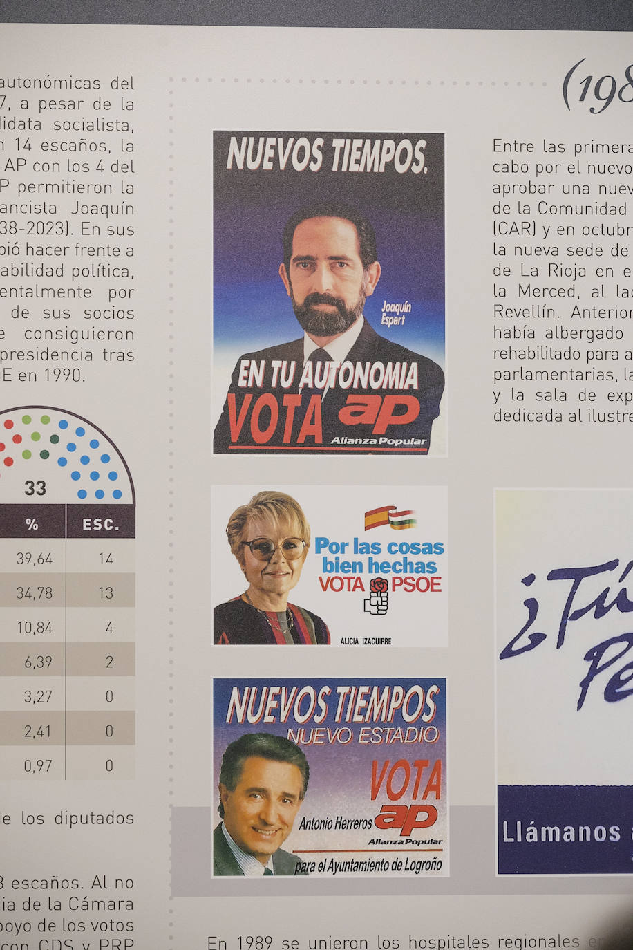 Cuarenta años de &#039;Las elecciones autonómicas en La Rioja&#039;, en la Sala de Exposiciones Ibercaja