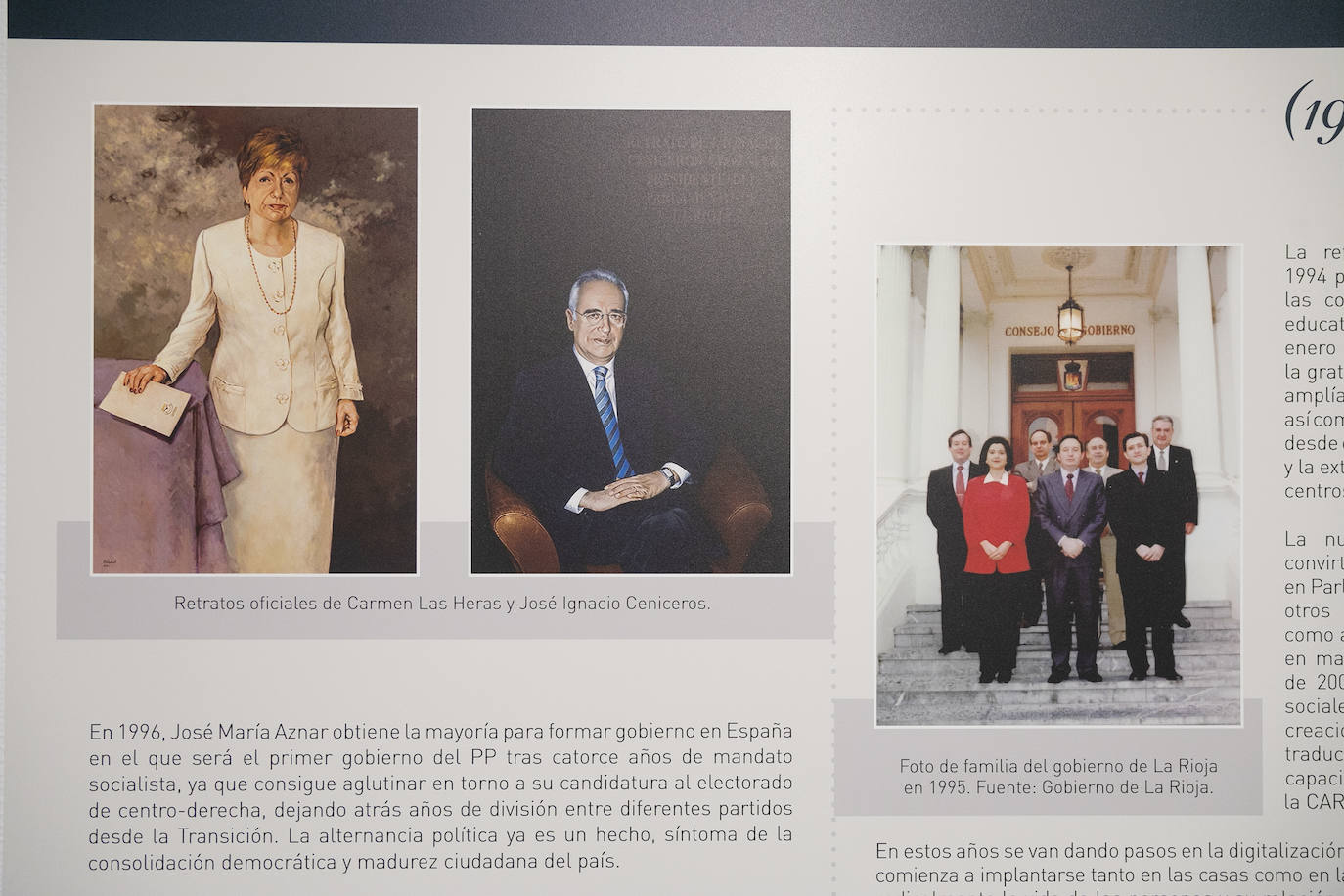 Cuarenta años de &#039;Las elecciones autonómicas en La Rioja&#039;, en la Sala de Exposiciones Ibercaja
