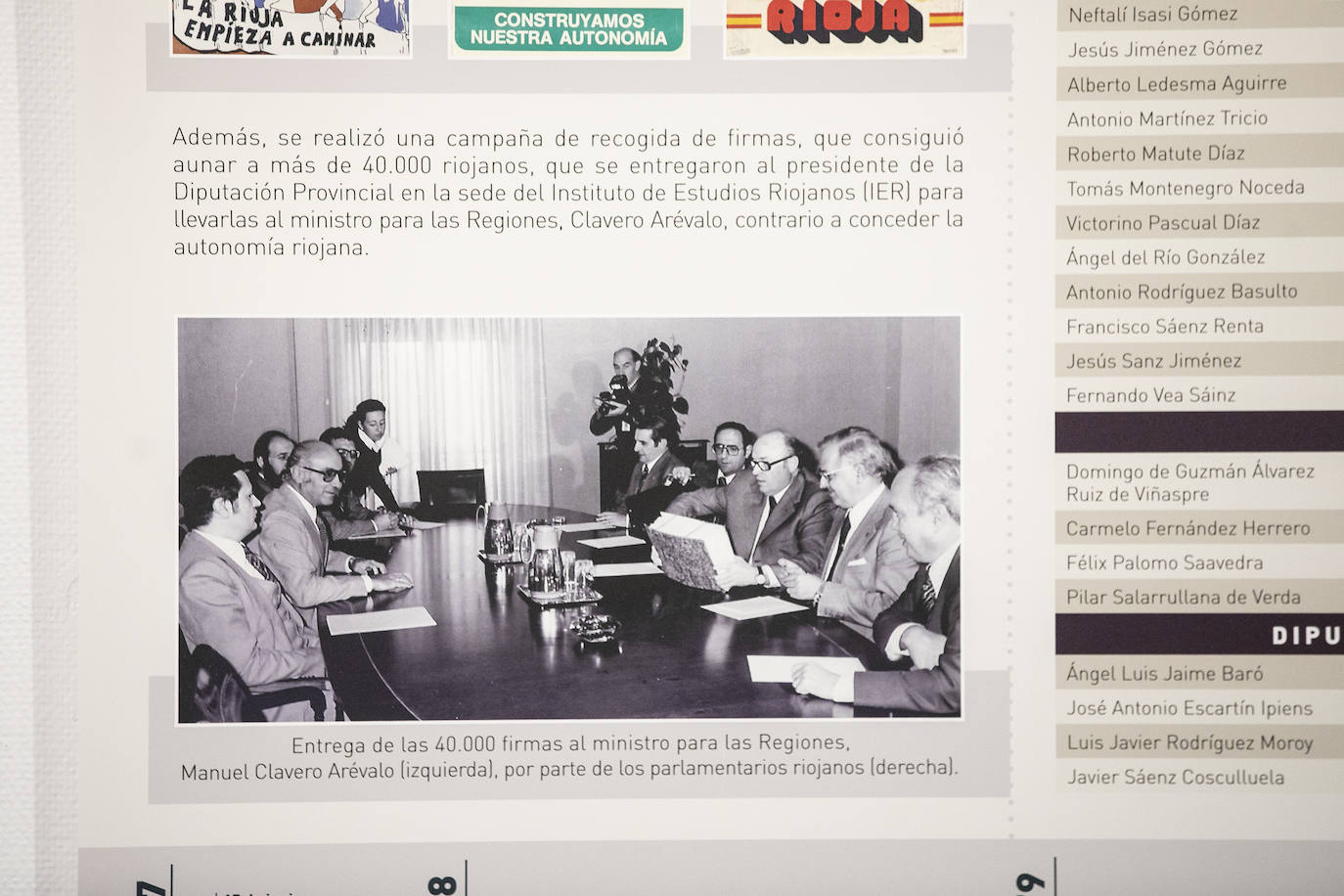 Cuarenta años de &#039;Las elecciones autonómicas en La Rioja&#039;, en la Sala de Exposiciones Ibercaja